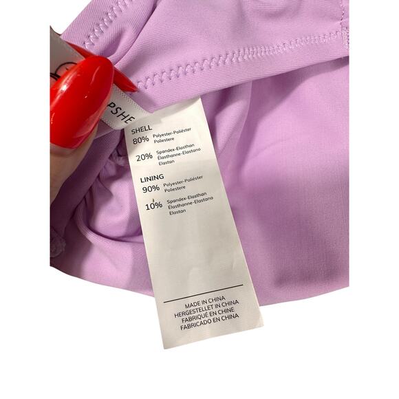 Cupshe Lilac Twist Front Bikini Top Size Large - Picture 4 of 5